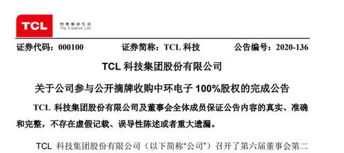125億元收購塵埃落定，TCL科技完成對中環集團100%股權及技術交付